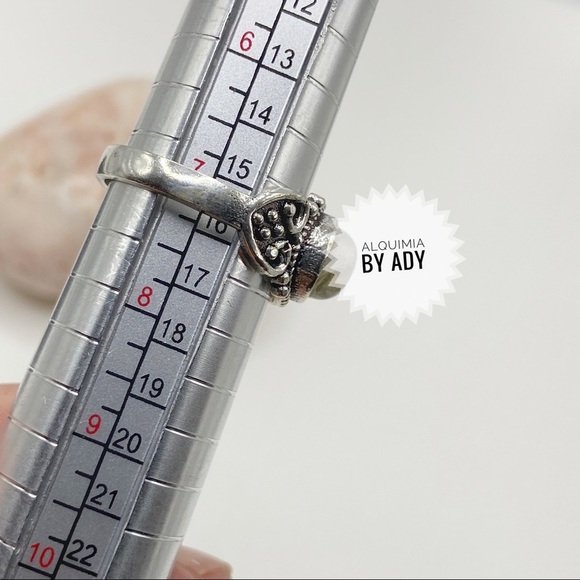 Silver gemstone ring labradorite - Picture 3 of 3